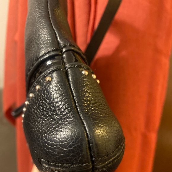 Crossbody Brighton black leather purse with silver accents - Picture 17 of 17